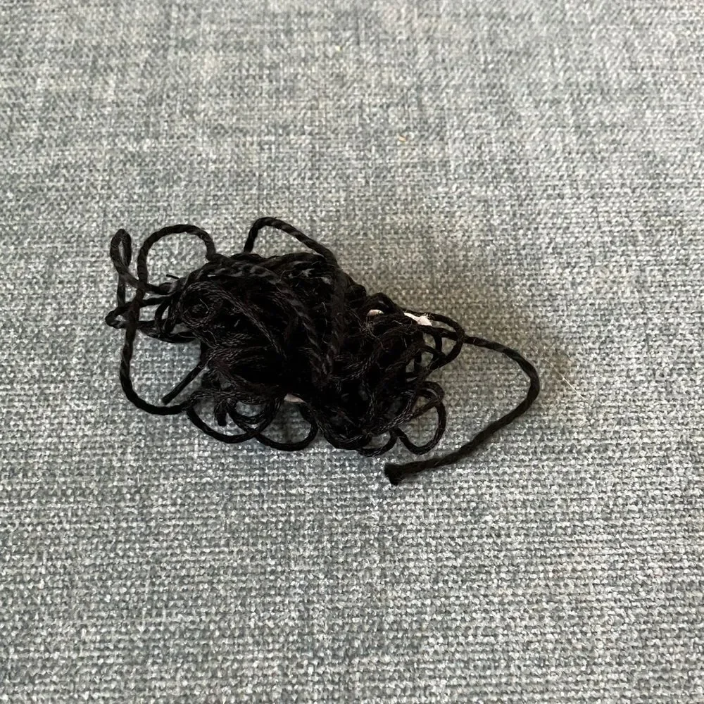 Black Needlepoint Thread Yarn